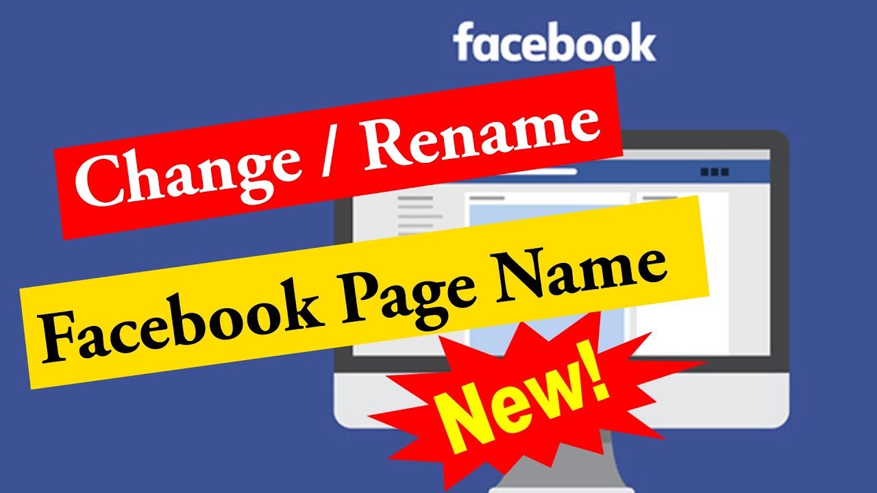 Cách đổi tên page Facebook 