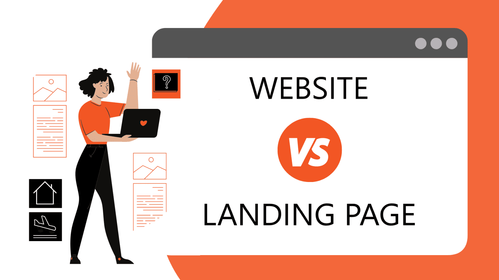 Khám phá sự khác nhau giữa Landing page và Website